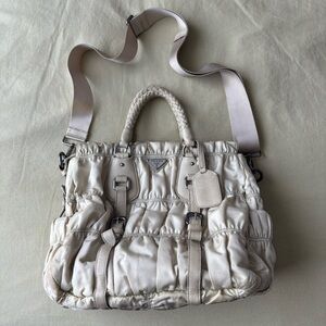 Prada Tessuto Gaufre Lavanda Tote Bag